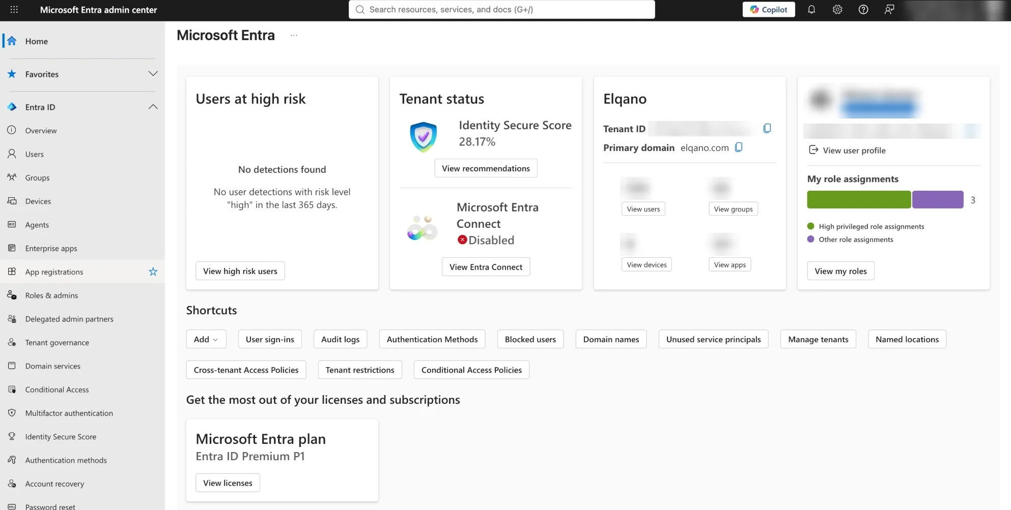 Microsoft Entra admin center