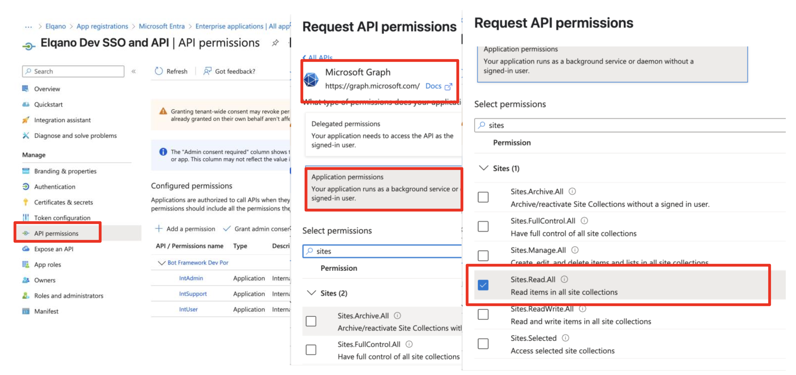 API Permissions