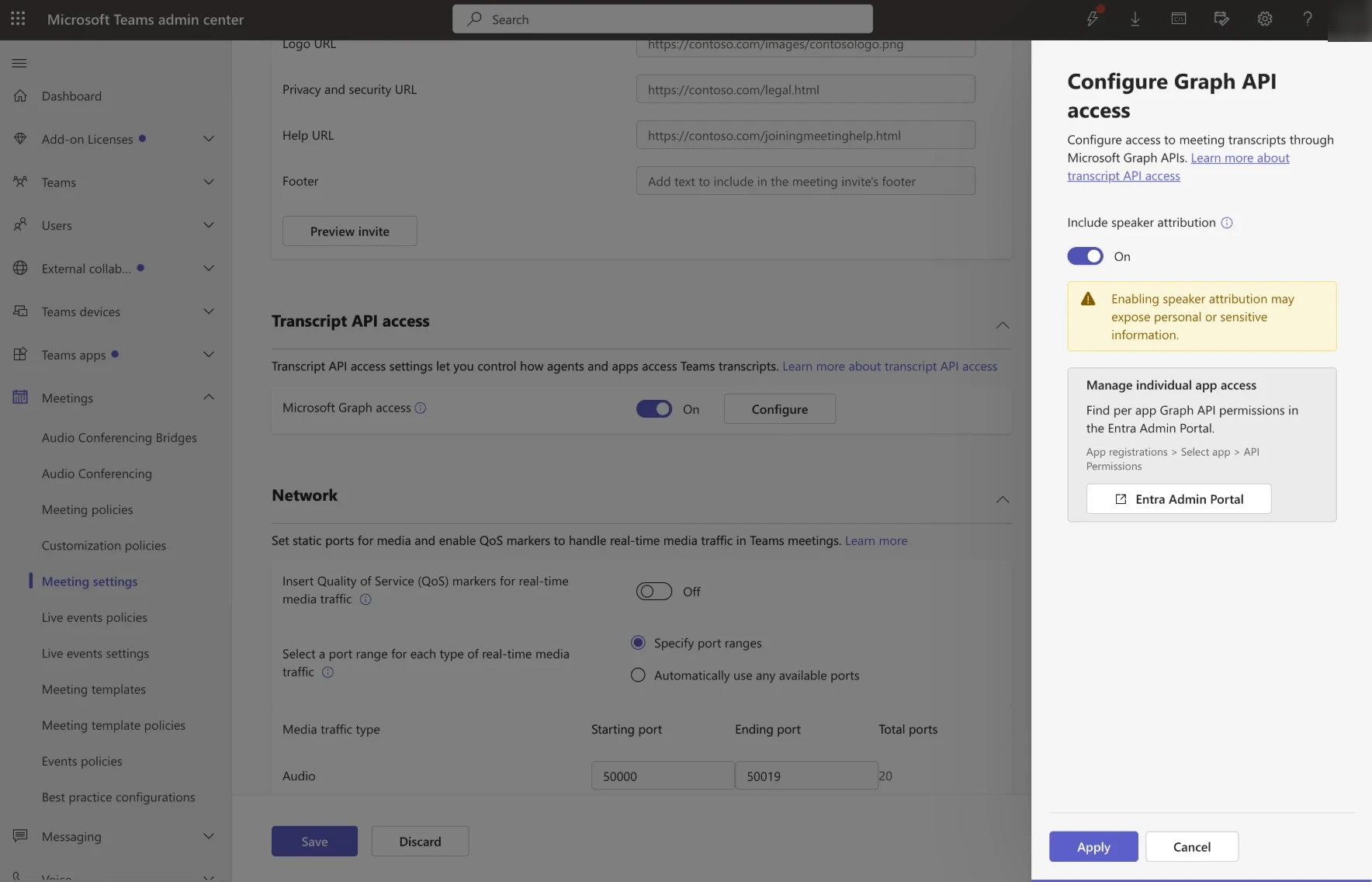 Configure Graph API access