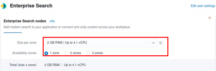 Entreprise Search Instance Settings