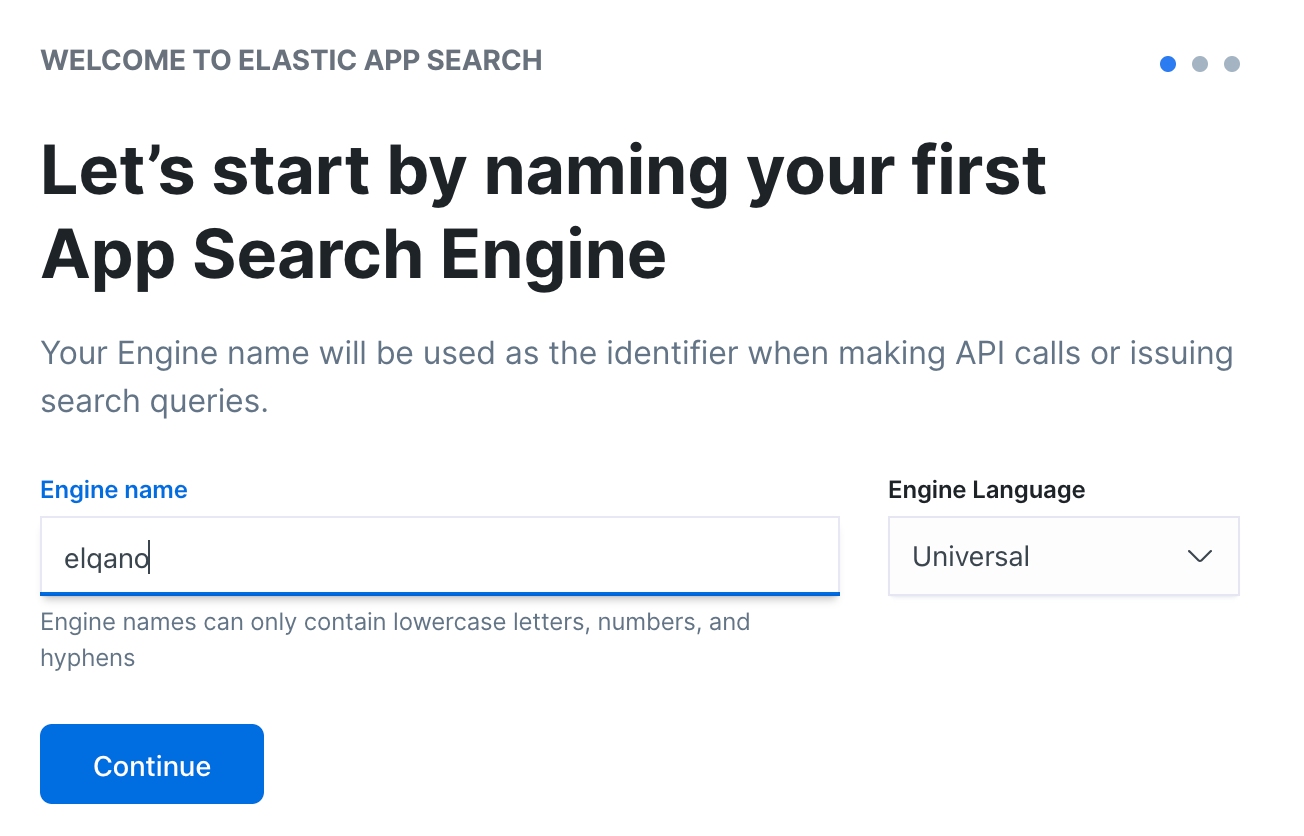 Create App Search Engine