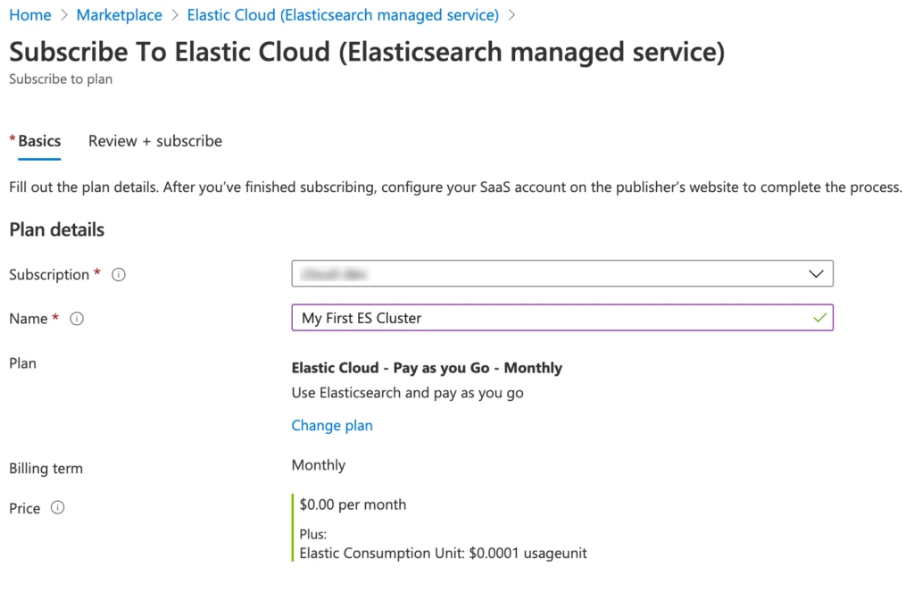 Subscribe To Elastic Cloud