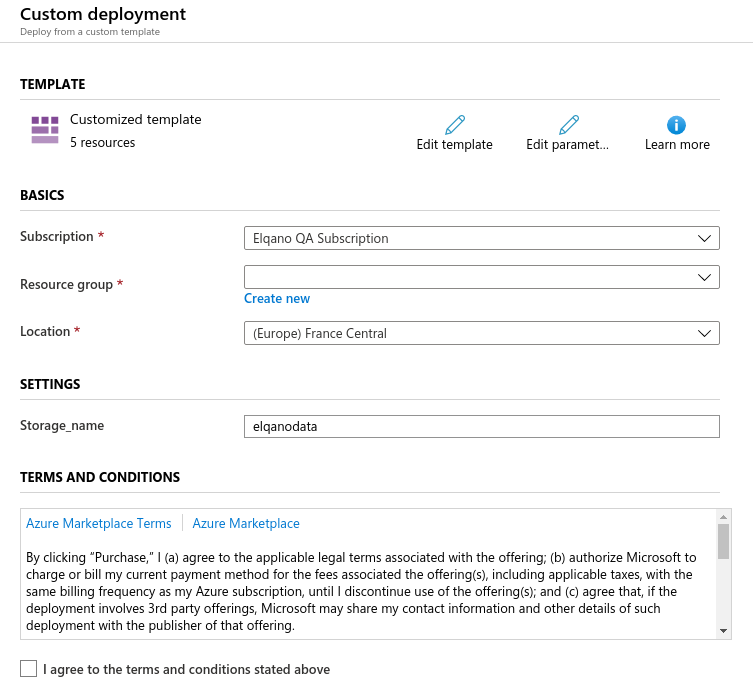 Configure Azure storage